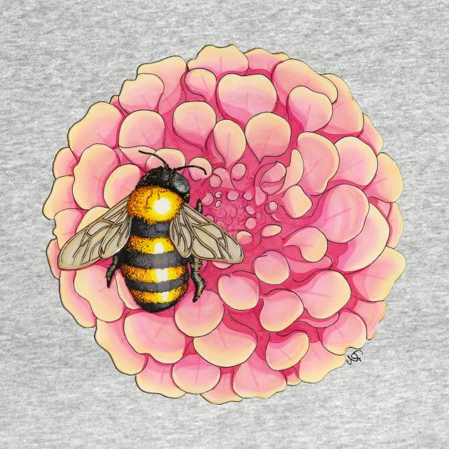 Interdependence IV - Honeybee on Flower by wrg_gallery